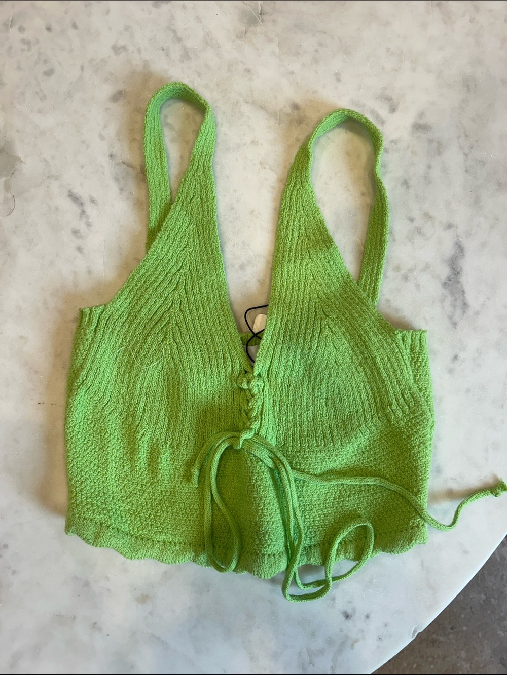 NWT Zara Ribbed Knit Corset Top